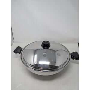 Saladmaster Stainless Steel Wok T304S Surgical Steel-Made in USA